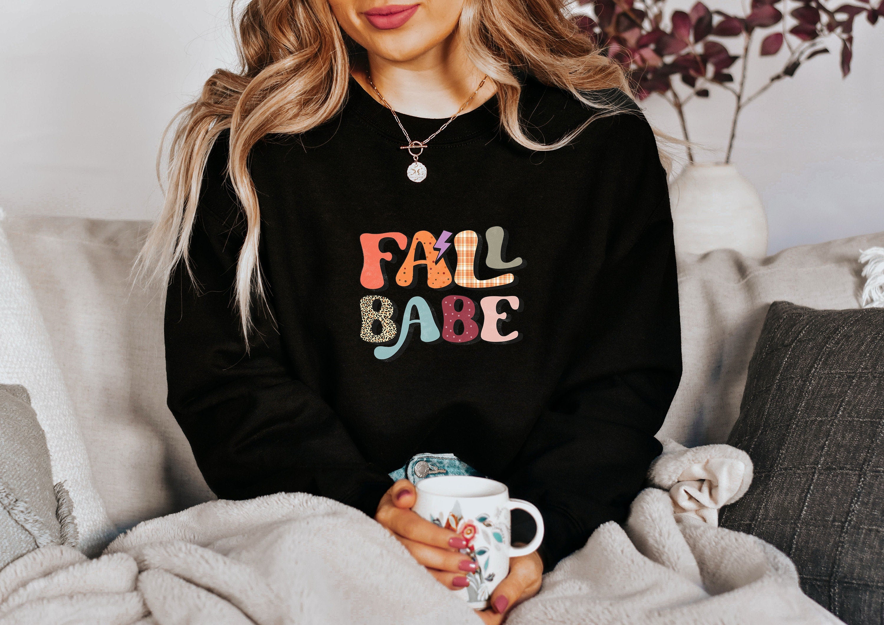 Fall Sweatshirt, Cute Autumn Sweatshirt, Crewneck Sweatshirt, Sweater for Fall, Fall Sweatshirt Women, Coffee Sweatshirt, Womens fall shirt