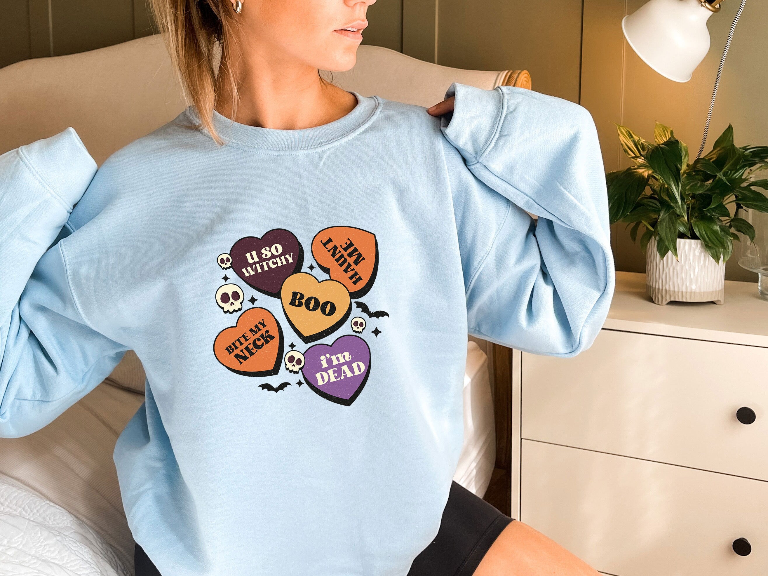 Halloween Sweatshirt, Halloween Crewneck Sweater, Pumpkin Fall Sweater, Spooky Sweatshirt, Funny Halloween Gift, Halloween Party Top