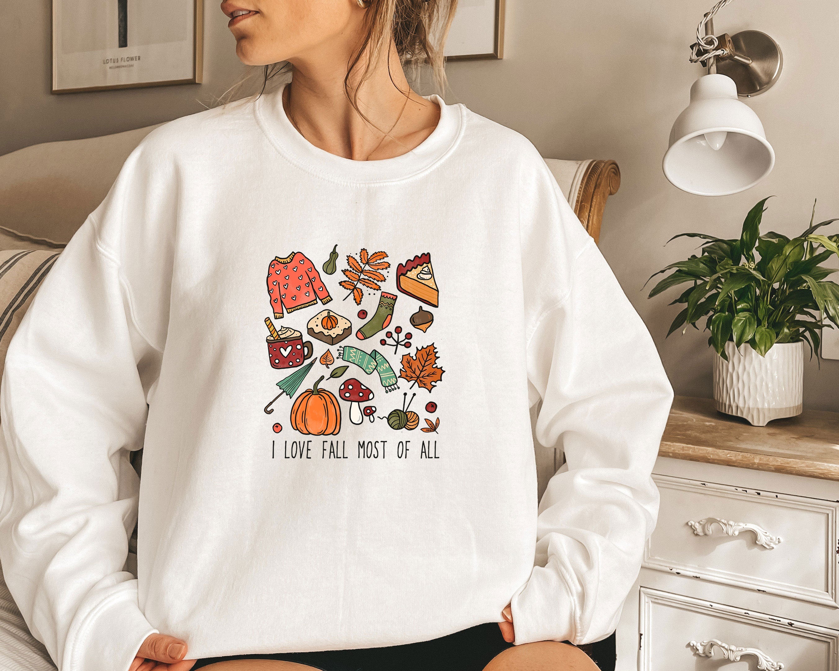 Fall Sweatshirt, Cute Autumn Sweatshirt, Crewneck Sweatshirt, Sweater for Fall, Fall Sweatshirt Women, Coffee Sweatshirt, Womens fall shirt