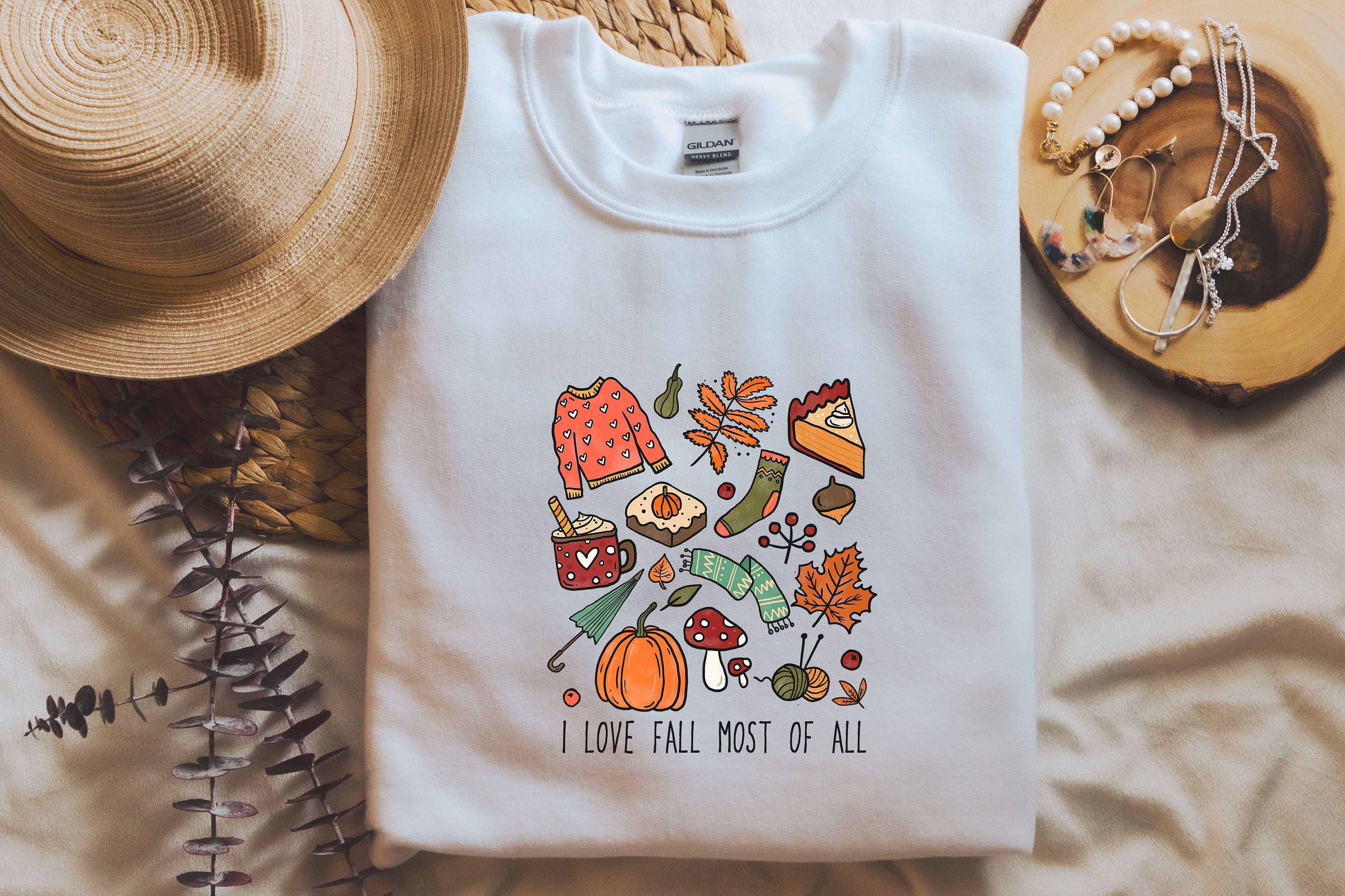 Fall Sweatshirt, Cute Autumn Sweatshirt, Crewneck Sweatshirt, Sweater for Fall, Fall Sweatshirt Women, Coffee Sweatshirt, Womens fall shirt