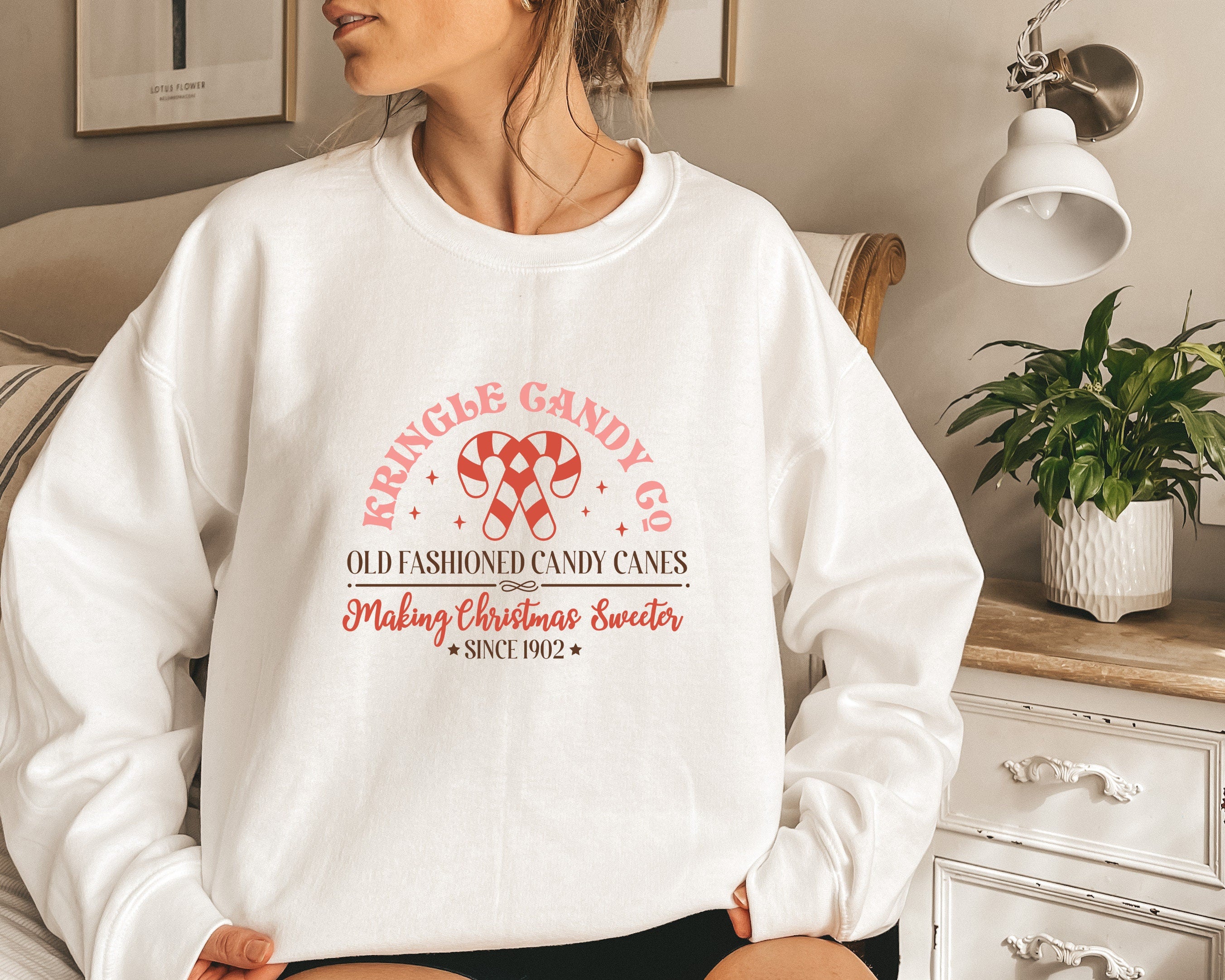 Christmas Kringle Candy Sweatshirt, Merry and Bright Christmas Shirt, Christmas Family Matching Shirt, Christmas Pajama, Christmas Tree Tee