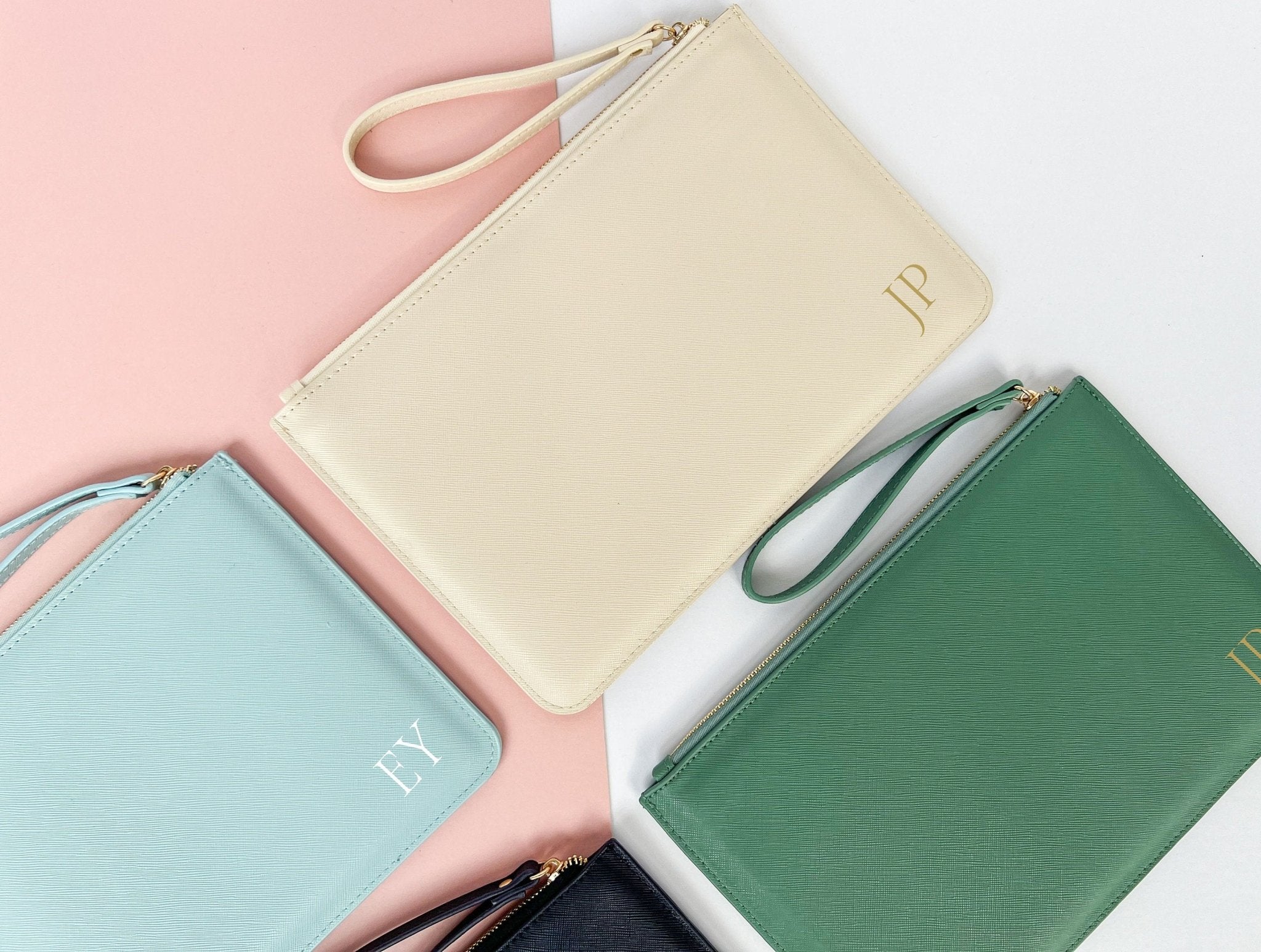 Monogrammed Initial Clutch Bag - Jessica Hollie GiftsAccessory