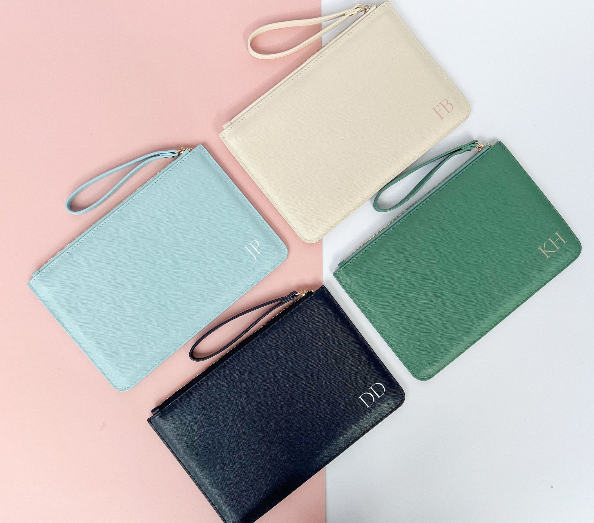 Monogrammed Initial Clutch Bag - Jessica Hollie GiftsAccessory
