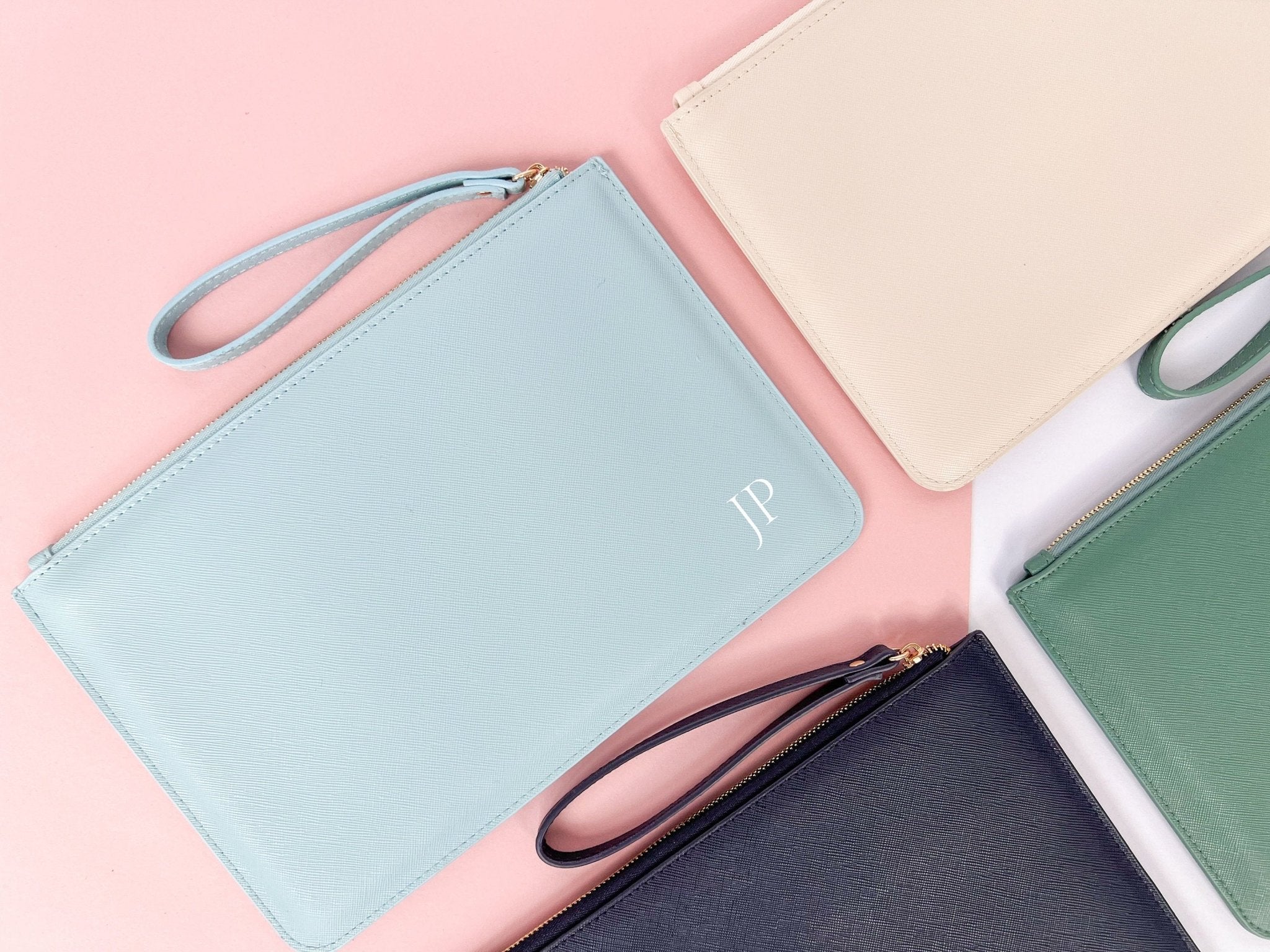 Monogrammed Initial Clutch Bag - Jessica Hollie GiftsAccessory