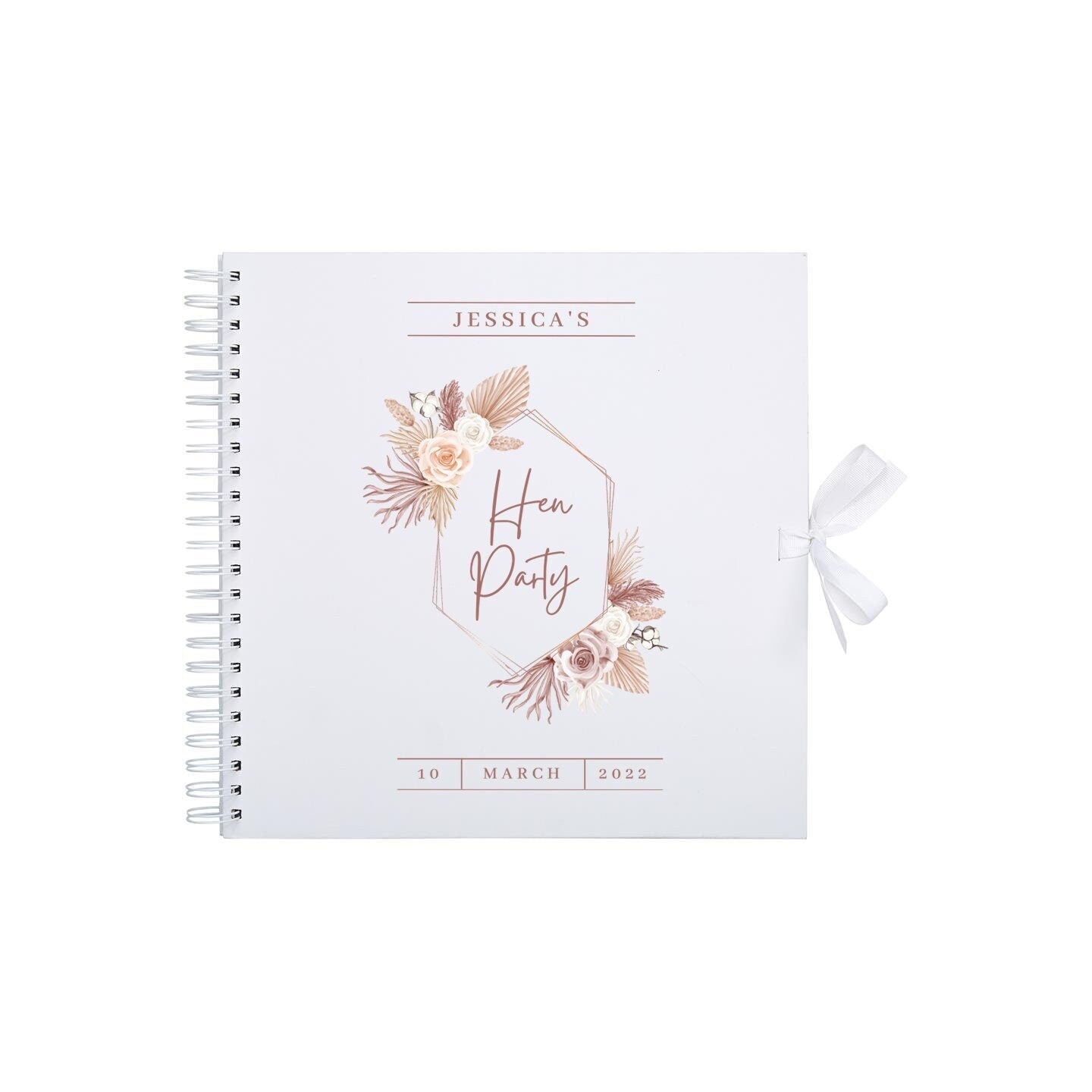Personalised Hen Party Scrapbook Photo album, Bridal Shower Scrapbook, Hen do scrapbook, Wedding Photo Book, Scrapbook Blank, Photo Book - Jessica Hollie Gifts