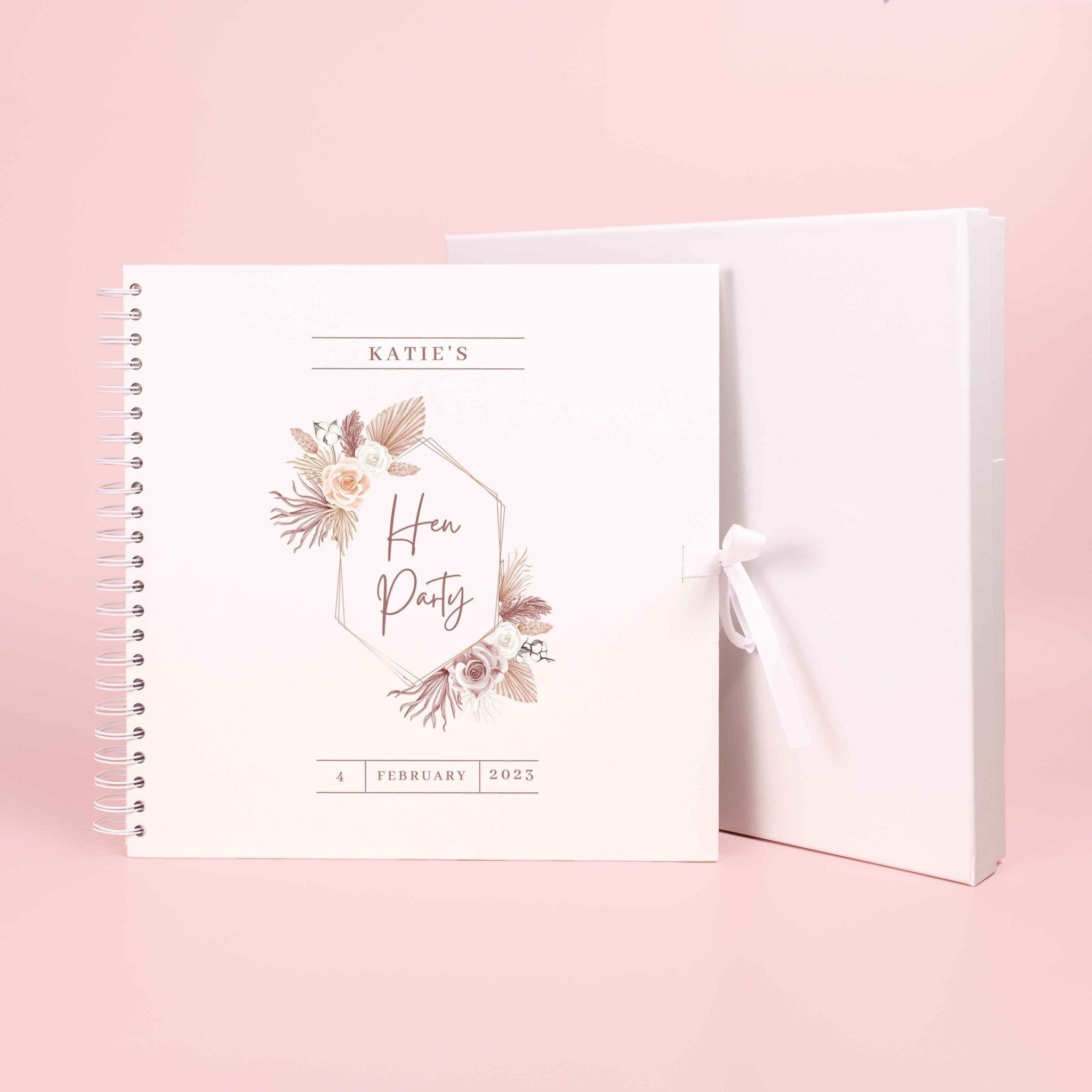 Personalised Hen Party Scrapbook Photo album, Bridal Shower Scrapbook, Hen do scrapbook, Wedding Photo Book, Scrapbook Blank, Photo Book - Jessica Hollie Gifts