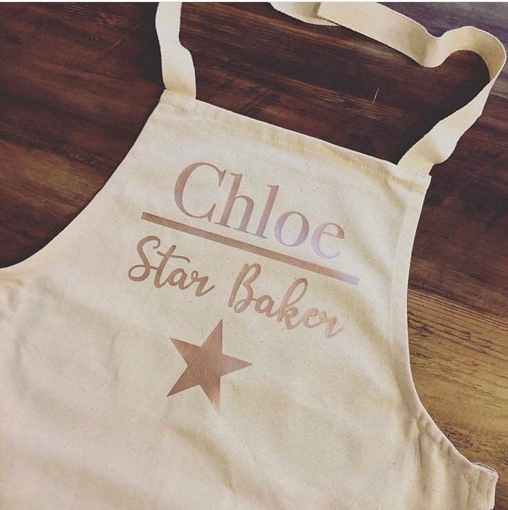 Personalised Rose Gold Baking / Craft Apron - Jessica Hollie GiftsClothing